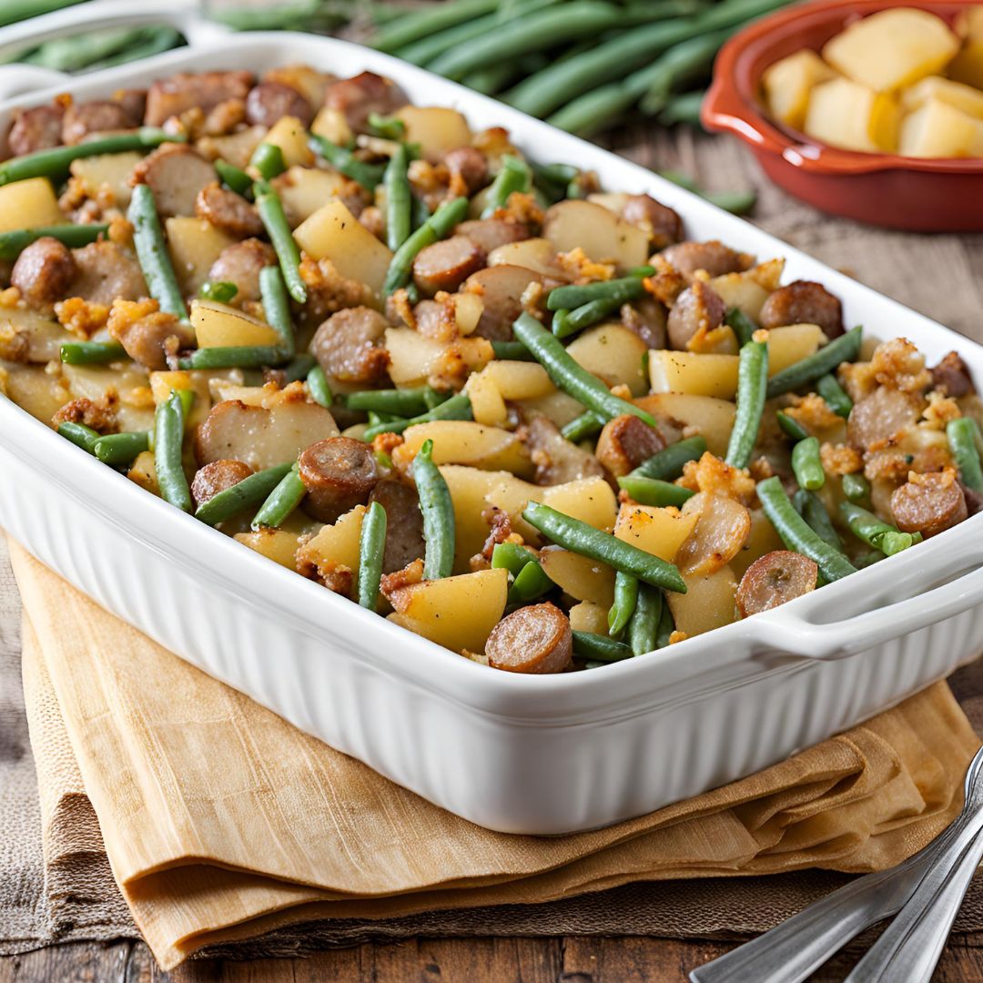 Sausage Green Bean Potato Casserole