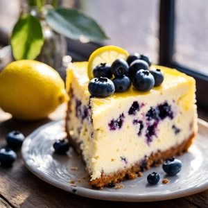 Lemon Blueberry Cheesecake Cake