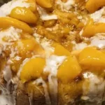 Peach cobbler pound cake